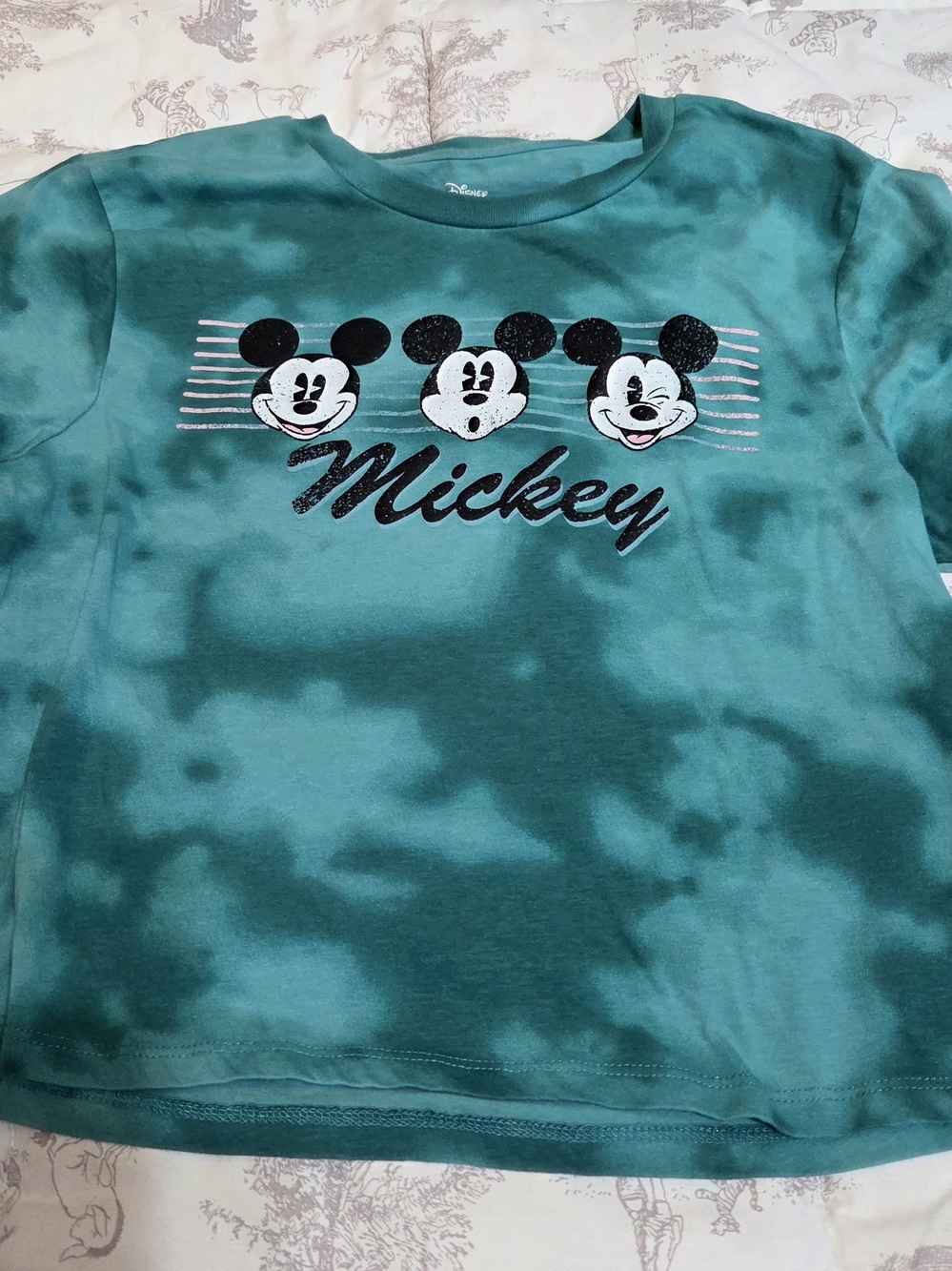 Disney Teal Tie-Dye Mickey Short Sleeve Tee
